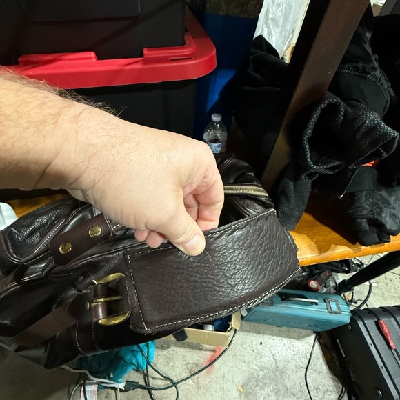 Leather Duffel Bag - Rich Brown South Texas Saddlery brand - Picture 3 of 6